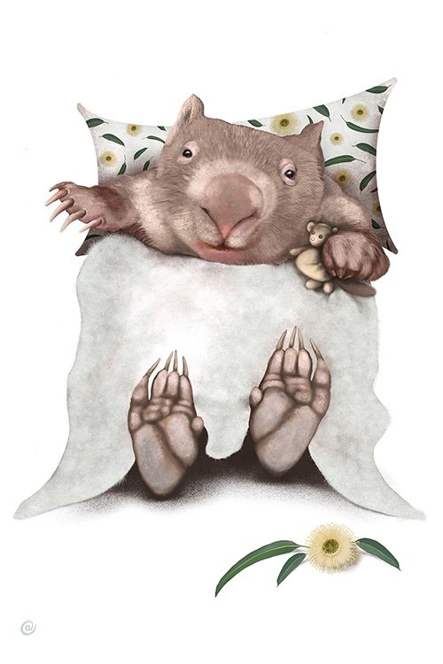 wombat baby greeting card | illustrator | design | Best in Show | Cal Heath