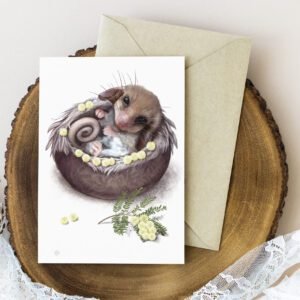pygmy-possum greeting card