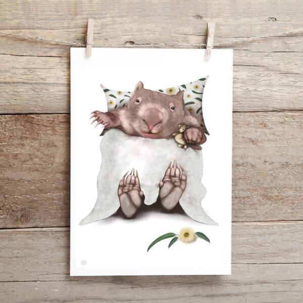 wombat baby greeting card