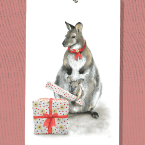 Wallaby Christmas Tag | Best in Show | Illustration by Cal Heath