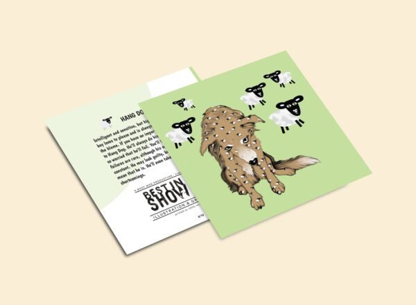 Hang Dog Greeting Card | Illustrated by Cal Heath | Best in Show