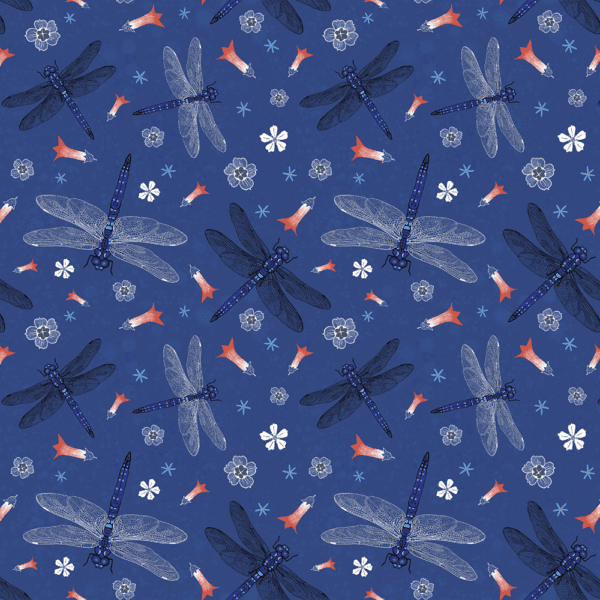 Dragonflies Wrapping Paper | Gift Wrap | Best in Show | Illustrated by Cal Heath