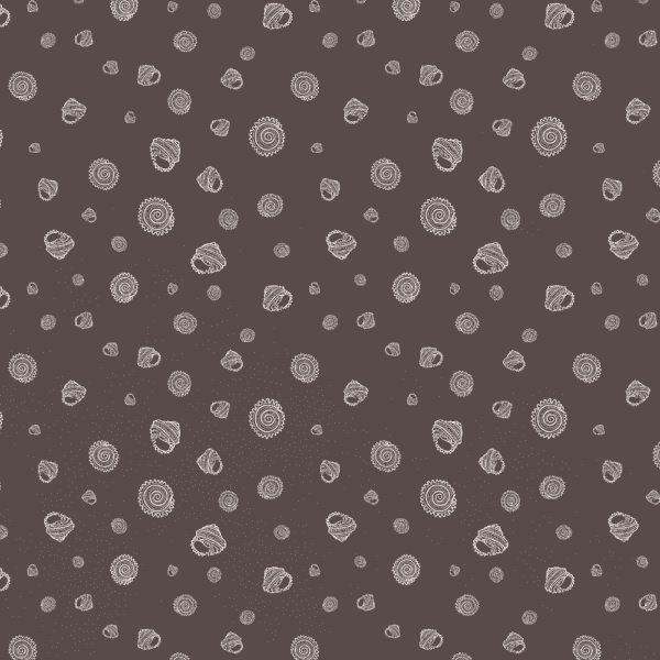 Dark Shells Wrapping Paper | Gift Wrap | Best in Show | Illustrated by Cal Heath